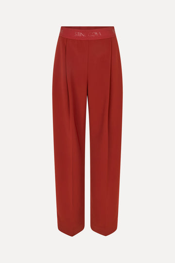 Stine Goya UK Wide Leg Long Pants Pants Bordeaux