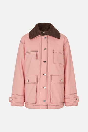 Stine Goya UK Workwear Boxy Jacket Outerwear Haze Pink