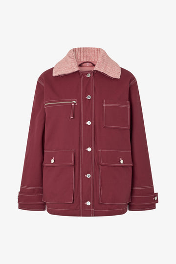 Stine Goya UK Workwear Boxy Jacket Outerwear Merlot