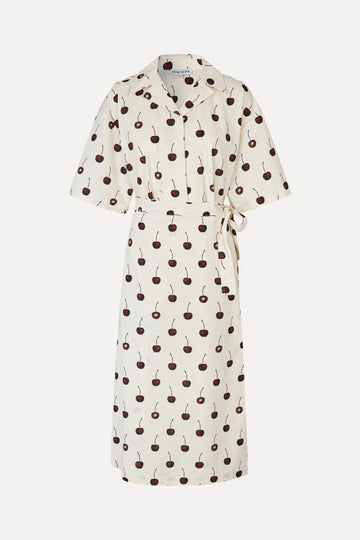 Stine Goya UK Workwear Midi Dress Dress Cherries