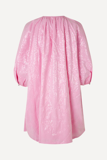 Stine Goya UK Yordano Dress Dress 4097 Liquified Grid Pink
