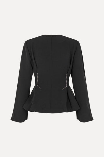 Stine Goya UK Zip-up Jacket w/Adjustable Waist Jacket Jet Black
